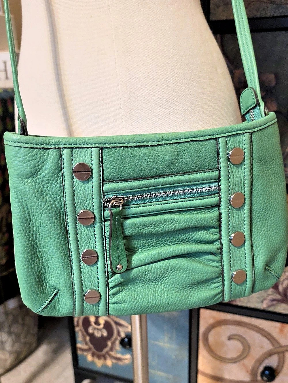 B Makowsky Crossbody Bag in Green
